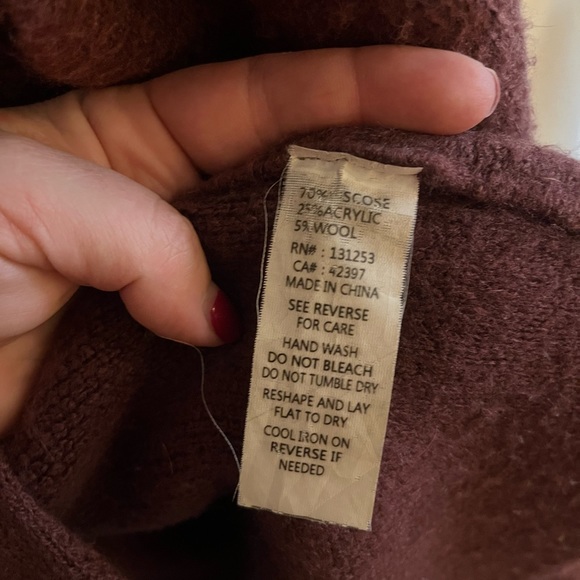 Pink Martini The Oversized Long Stockport Jacket Dark Purple fits LARGE (XXS) - Picture 9 of 9